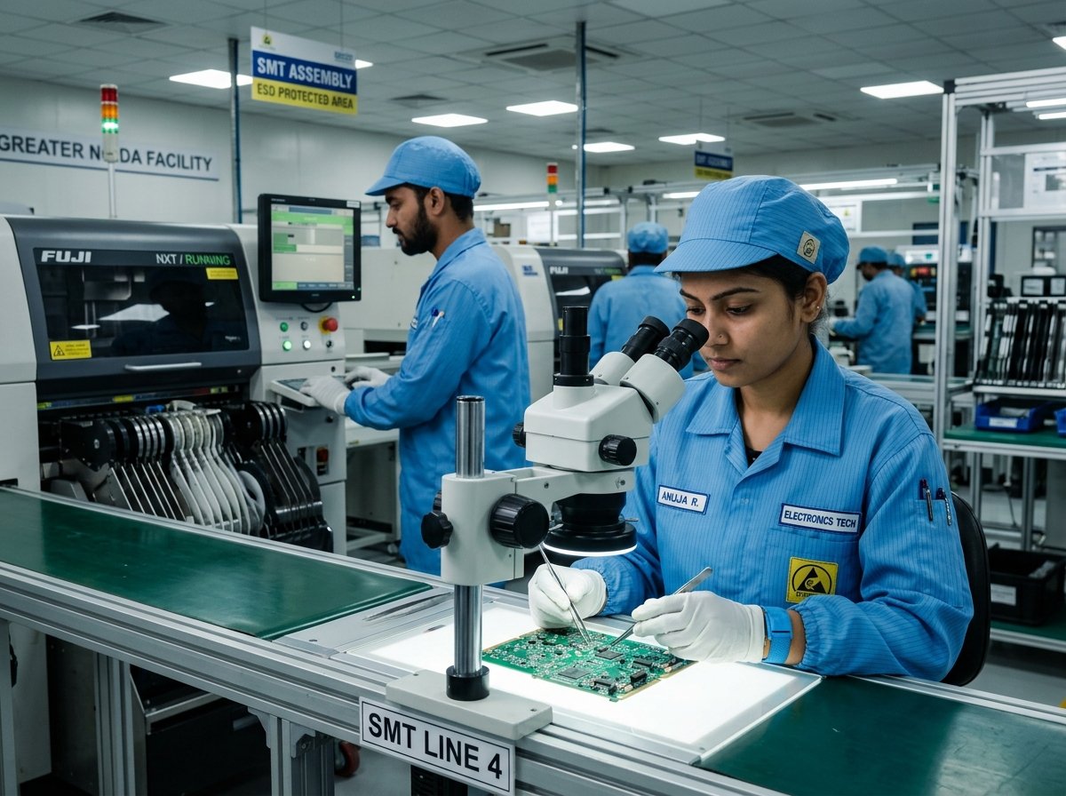 SMT Electronics surface mount PCB assembly line in Greater Noida